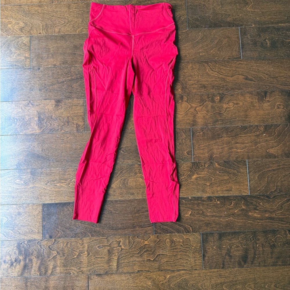 Red Lululemon Leggings